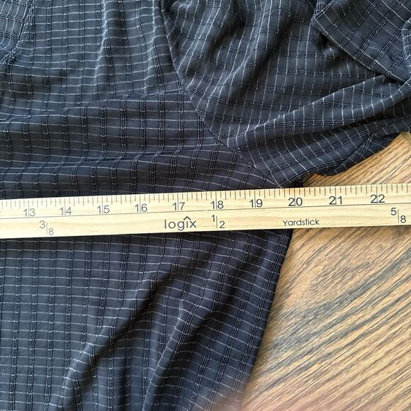 Vintage Chico’s Private Edition Black Textured Lounge Set Size 1 USA Button Top - Picture 8 of 10